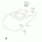 VZ1500 Boulevard M90 Fuel tank upper cover