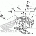 VT1300CSA Задняя головка цилиндров