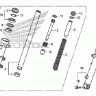 CB500FA Передняя вилка