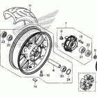 CB500FA Заднее колесо
