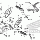 CBR600RA Подножки