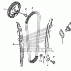 CRF450X Цепь ГРМ и натяжитель