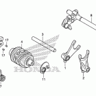 CRF125FB Вилка переключения передач