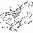 CRF125FB Боковая панель