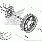 GROM125(MSX125E) Переднее колесо