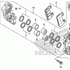 CB1100 Передний тормозной суппорт