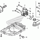 CTX700 Поддон картера и масляный насос