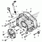 GROM125(MSX125E) Крышка картера правая