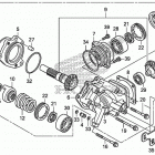 VT750CA Side gear case