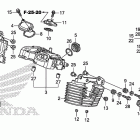 VT1300CR Крышка головки заднего цилиндра