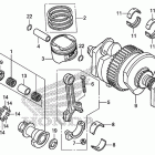 CB1100 Коленчатый вал и поршни