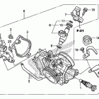 CRF250R Корпус Дросселя