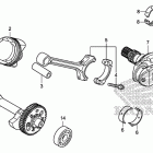 CTX700 Коленчатый вал и поршни