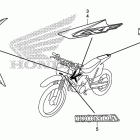 CRF125FB Наклейки