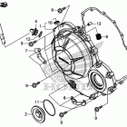 CBR500RA Крышка картера правая