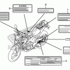 CB500FA Лейбл предостережения