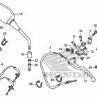 NC700X Рычаги , рулевые переключатели и тросы