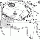 CB500X Топливный бак и насос