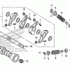 CTX700 Распределительный вал и клапана