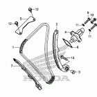 CBR500RA Цепь ГРМ и натяжитель