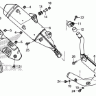 GROM125(MSX125E) Глушитель