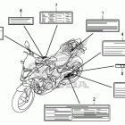 CB500X Лейбл предостережения