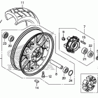 CB500X Заднее колесо