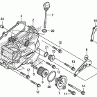 CRF250R Крышка картера левая