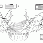 GROM125(MSX125E) Лейбл предостережения