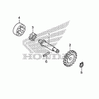 CRF250R Масляный насос