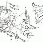 GROM125(MSX125E) Крышка картера левая