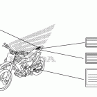CRF150R Лейбл предостережения