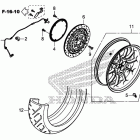 GL1800C Заднее колесо
