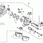 CTX700N Задний суппорт