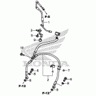 GL1800C Front brake hose (std)
