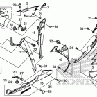 CBR1000S Обтекатель средняя часть