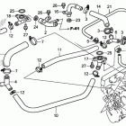 GL1800C Патрубки охлаждения