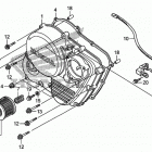 XR650L Крышка картера правая
