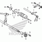 GROM125(MSX125E) Вилка переключения передач