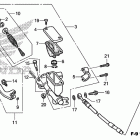 CRF450X Главный тормозной цилиндр -передний