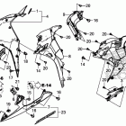 CBR500RA Обтекатель средняя часть