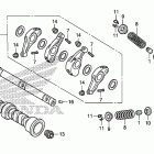 CTX700N Распределительный вал и клапана