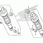 VT750C2F Rear shock absorber (2)