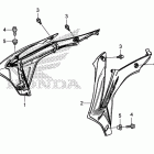 CRF250R Облицовка радиатора