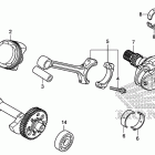 CTX700N Коленчатый вал и поршни