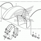 VT750CA Front fender (1)