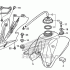 CRF50F Топливный бак