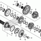 CB500X Transmission             (countershaft)