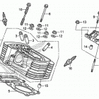 VT750CA Задняя головка цилиндров