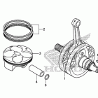 CRF250R Коленчатый вал и поршни